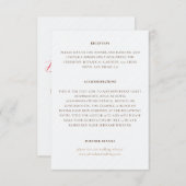 Frans kussed zoete bessen druiven bloemen bruiloft informatiekaartje (Voorkant / Achterkant)