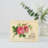 Frans label Briefkaart (Staand voorkant)