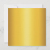 Frans Lace Birthday Invitation gold Kaart (Achterkant)