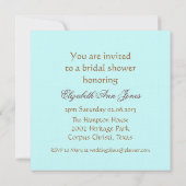 Frans Lace Tassels & Script Writing Kaart (Achterkant)