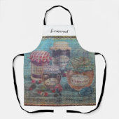  Frans land behoudt Jams Jars Custom Schort (Voorkant)