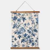 Frans land blauw toilet hangend wandkleed (Voorkant)