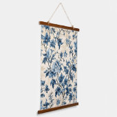 Frans land blauw toilet hangend wandkleed (Gebogen)