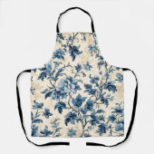 Frans land blauw toilet schort (Voorkant)