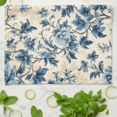 Frans land blauw toilet theedoek (Gevouwen)