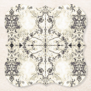 Frans Land  Champagne-mozaïek door Deprise Kartonnen Onderzetters