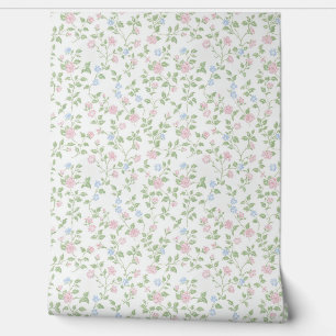 Frans land delicate bloemen wallpaper behang