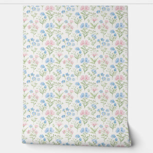Frans land delicate bloemen wallpaper behang