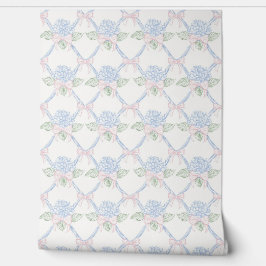 Frans land delicate bloemen wallpaper behang