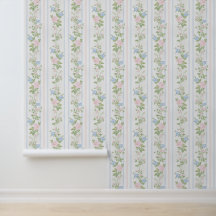 Frans land delicate bloemen wallpaper