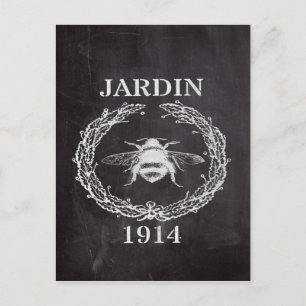 frans land farmhosue chalkboard  bijen briefkaart