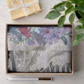 Frans Land Floral Gray Bunny Tissuepapier (Geschenk)