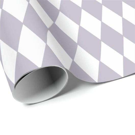 Frans land Harlequin Lila en wit Cadeaupapier (Rol Hoek)
