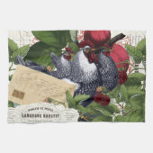 Frans Land Kitchen Chickens Collage Theedoek (Horizontaal)