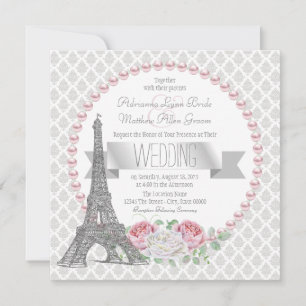 Frans Land Paris Wedding Kaart