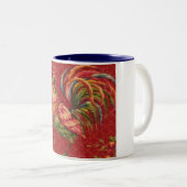 Frans Land Red Rooster 2 Tone Mok (Voorkant rechts)