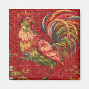 Frans Land Red Rooster Fridge Magnet Magneet