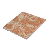 Frans land - Rode keramische tegel Tegeltje (Zijkant)