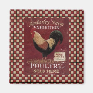 Frans Land Rooster Sign Fridge Magnet Magneet