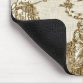  Frans land Toile Brown Mousepad Muismat (Hoek)