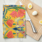 Frans land tulp keukenhanddoek (Quarter Fold)