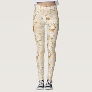 Frans landelijk hertenpatroon leggings