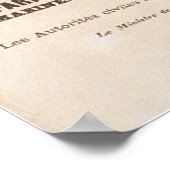 Frans leger en marine. Algemene mobilisatie-opdrac Poster (Hoek)