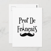 Frans leraar professor Prof. de Francais Briefkaart (Voorkant / Achterkant)