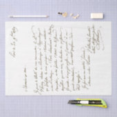 Frans Letter Botanical Gardens Script Tissuepapier (Craft)