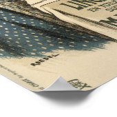  Frans linnen adverteren Poster (Hoek)