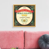 Frans Look Olijfolie Label Art Canvas Afdruk (Insitu (Woonkamer))