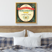 Frans Look Olijfolie Label Art Canvas Afdruk (Insitu (Slaapkamer))