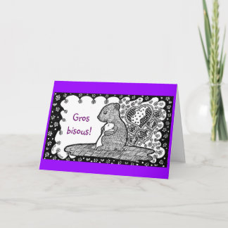 Frans: Love You, Mama - wenskaart Kaart