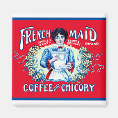 Frans Maid Coffee Magnet Magneet (Voorkant)