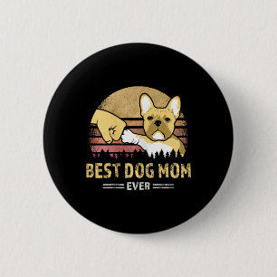 frans mam ooit frans bulldog puppy lov ronde button 5,7 cm