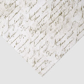  Frans Manuscript handgeschreven Grunge Cursive Tissuepapier (Detail)