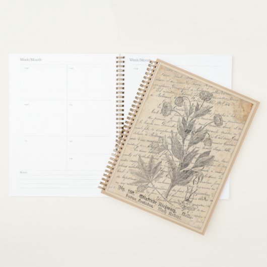  Frans Manuscript Hellebore Botanical Jardin Planner (Display)