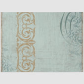 Frans Manuscript scrolt Ephemera ontkoppeling Tissuepapier (Voorkant)