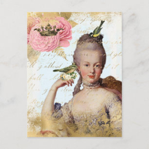 -Frans Marie Antoinette shabby Briefkaart