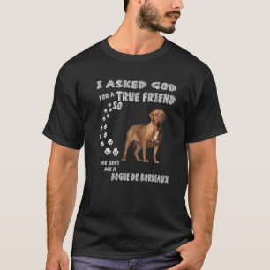 Frans Mastiff Dog mam pap kostuum, Cute Dogue de T-shirt