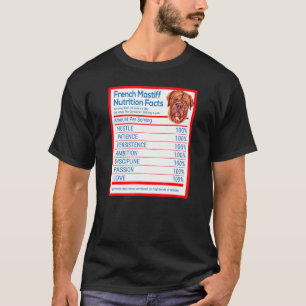 Frans Mastiff Hondenras Eigenaar Funny Nutrition F T-shirt