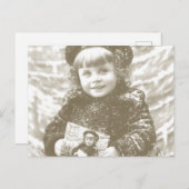 -Frans-meisjesfotofeestdag Briefkaart (Voorkant / Achterkant)