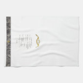 Frans menu keukenhanddoek (Horizontaal)