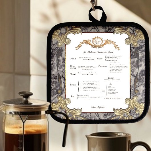 Frans Menu Pothouder Pannenlap