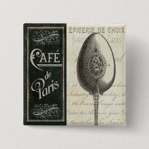 Frans Menu Vierkante Button 5,1 Cm