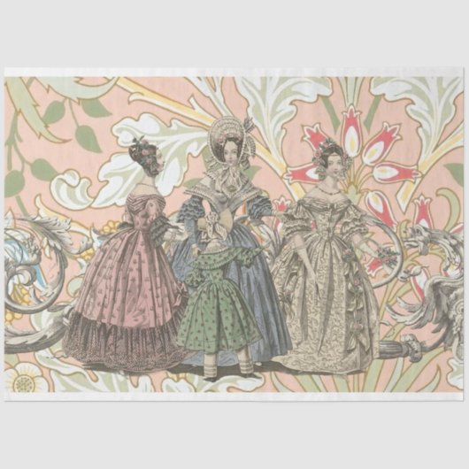 Frans Mode papier Decoupage Tissue Paper (Voorkant)