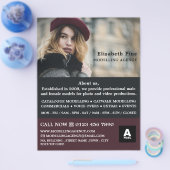 Frans model, modellenbureau, modelagent flyer (Enkel)