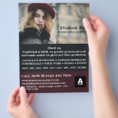 Frans model, modellenbureau, modelagent flyer (Hand)