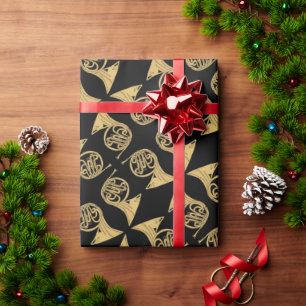 Frans muzikaal instrument voor hoorn Tekening op z Cadeaupapier