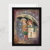  Frans Nieuwjaar Feestdagenkaart (Voorkant / Achterkant)